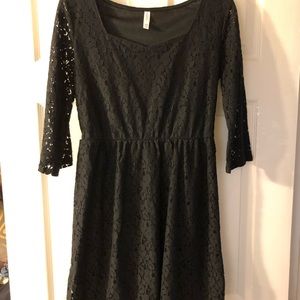 Black lace dress